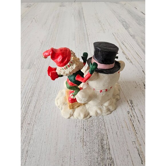 Enesco elf skipper snowman bear North Pole village Al figurine accessory Xmas de - Picture 3 of 8
